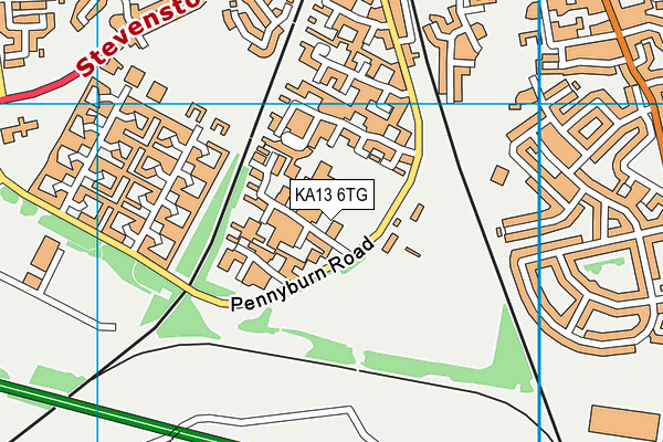 KA13 6TG map - OS VectorMap District (Ordnance Survey)