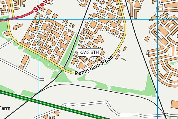 KA13 6TH map - OS VectorMap District (Ordnance Survey)