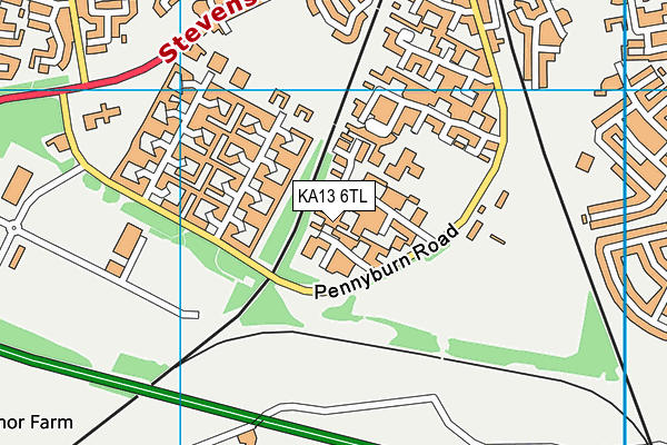 KA13 6TL map - OS VectorMap District (Ordnance Survey)