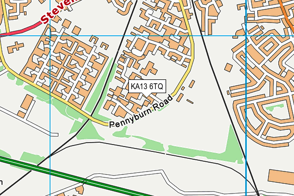 KA13 6TQ map - OS VectorMap District (Ordnance Survey)