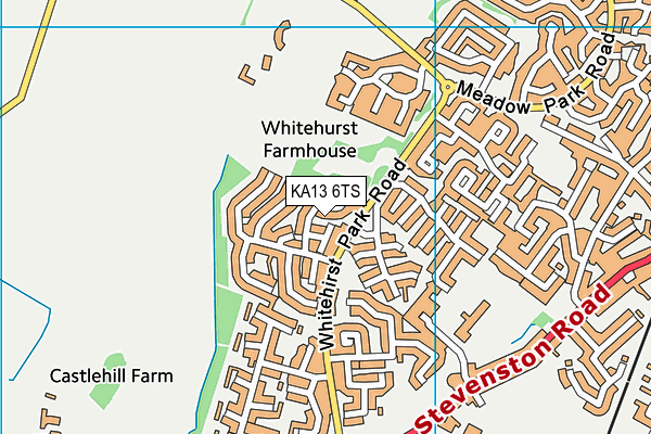 KA13 6TS map - OS VectorMap District (Ordnance Survey)