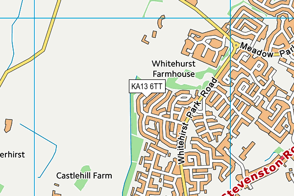 KA13 6TT map - OS VectorMap District (Ordnance Survey)