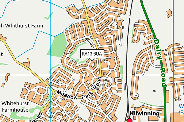 KA13 6UA map - OS VectorMap District (Ordnance Survey)