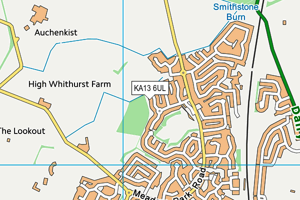 KA13 6UL map - OS VectorMap District (Ordnance Survey)