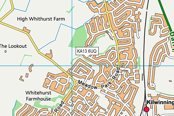 KA13 6UQ map - OS VectorMap District (Ordnance Survey)