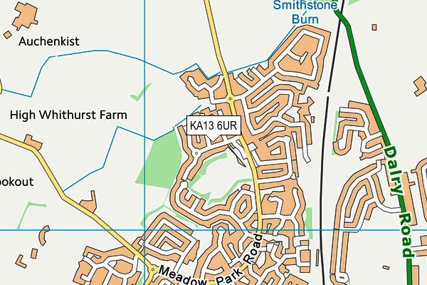 KA13 6UR map - OS VectorMap District (Ordnance Survey)