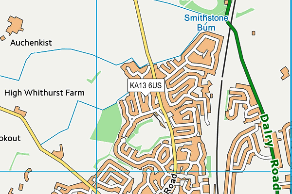 KA13 6US map - OS VectorMap District (Ordnance Survey)