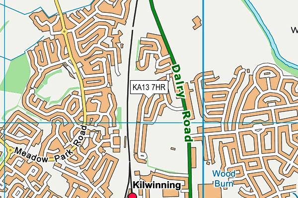 KA13 7HR map - OS VectorMap District (Ordnance Survey)