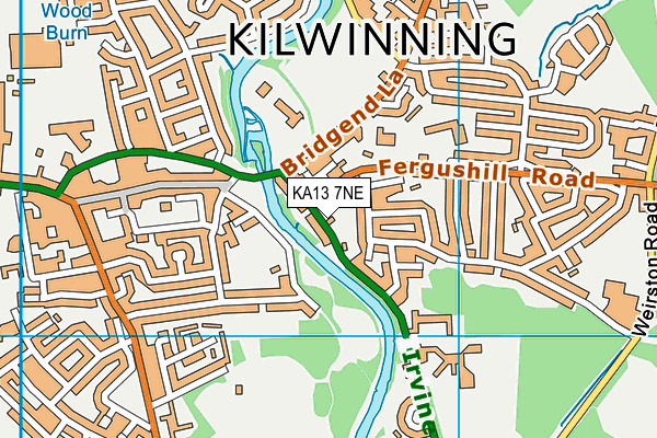 KA13 7NE map - OS VectorMap District (Ordnance Survey)