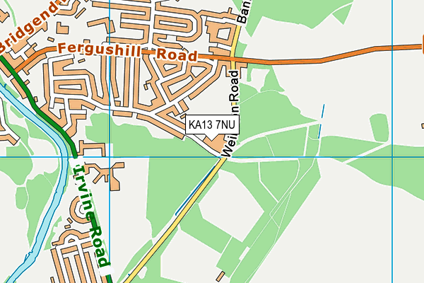 KA13 7NU map - OS VectorMap District (Ordnance Survey)