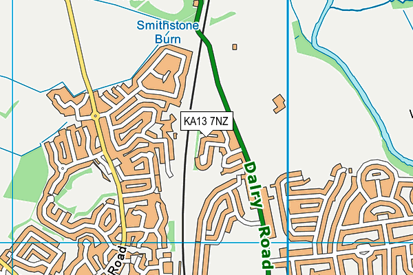 KA13 7NZ map - OS VectorMap District (Ordnance Survey)