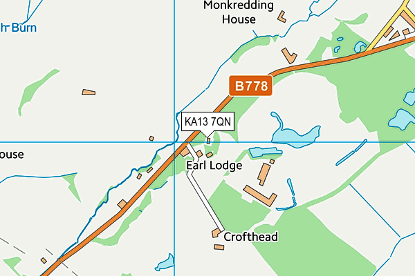 KA13 7QN map - OS VectorMap District (Ordnance Survey)