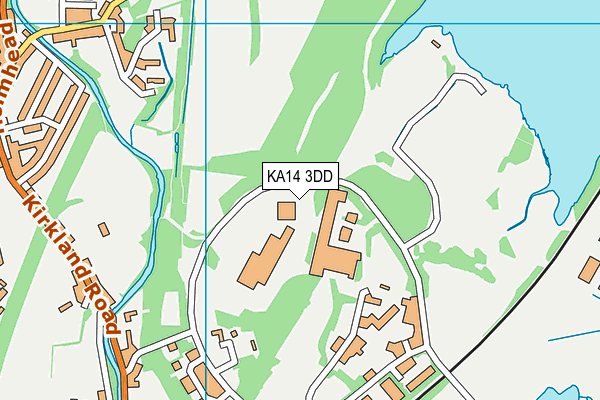 KA14 3DD map - OS VectorMap District (Ordnance Survey)