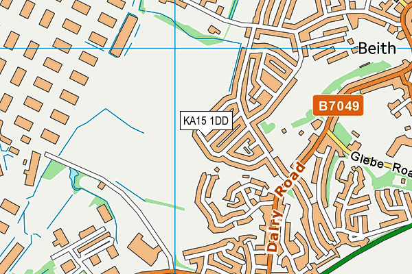 KA15 1DD map - OS VectorMap District (Ordnance Survey)