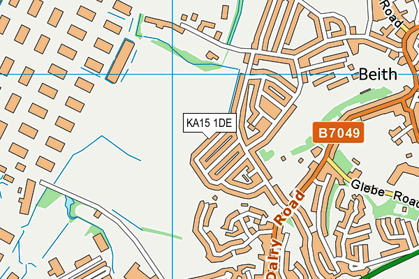 KA15 1DE map - OS VectorMap District (Ordnance Survey)