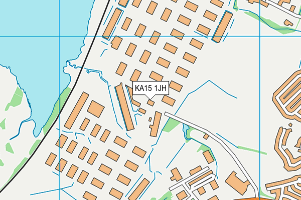 KA15 1JH map - OS VectorMap District (Ordnance Survey)