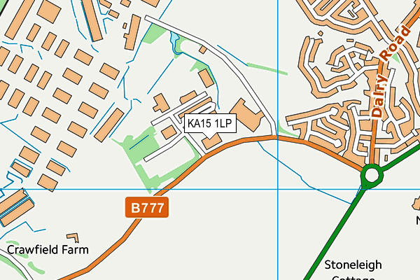 KA15 1LP map - OS VectorMap District (Ordnance Survey)