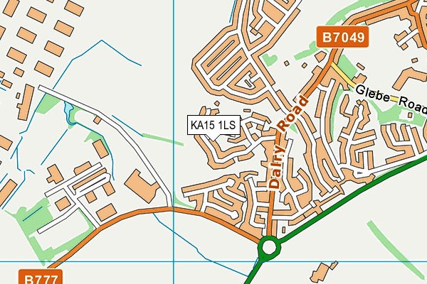 KA15 1LS map - OS VectorMap District (Ordnance Survey)