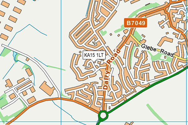 KA15 1LT map - OS VectorMap District (Ordnance Survey)