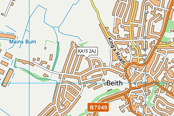 KA15 2AJ map - OS VectorMap District (Ordnance Survey)