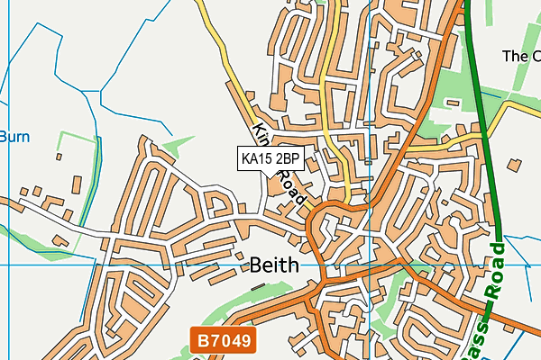 KA15 2BP map - OS VectorMap District (Ordnance Survey)