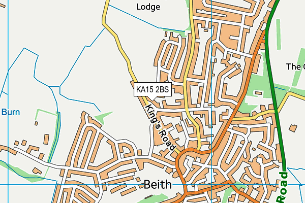 KA15 2BS map - OS VectorMap District (Ordnance Survey)