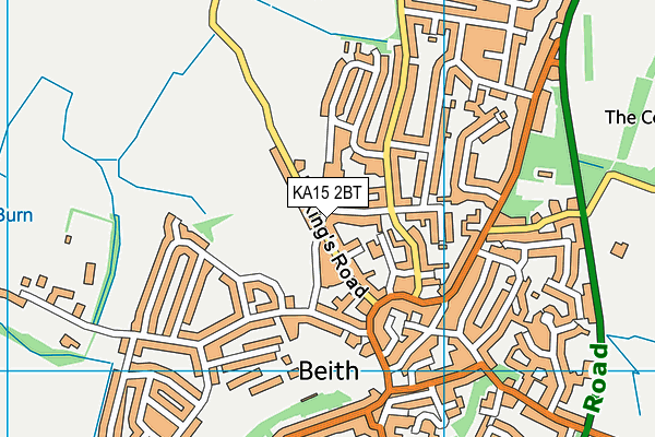 KA15 2BT map - OS VectorMap District (Ordnance Survey)