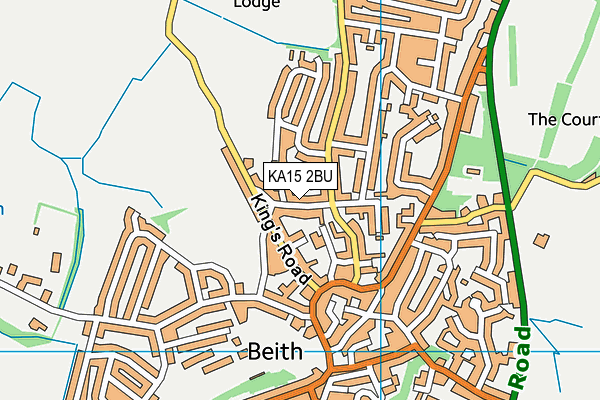KA15 2BU map - OS VectorMap District (Ordnance Survey)