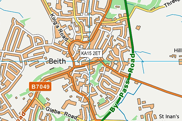 KA15 2ET map - OS VectorMap District (Ordnance Survey)