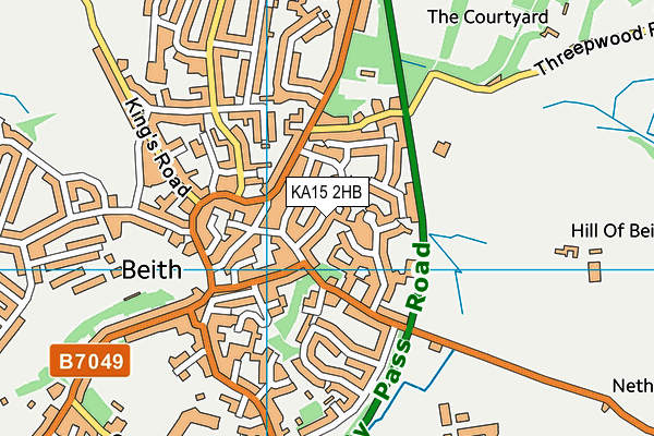 KA15 2HB map - OS VectorMap District (Ordnance Survey)