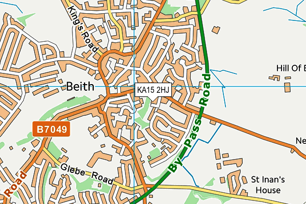 KA15 2HJ map - OS VectorMap District (Ordnance Survey)