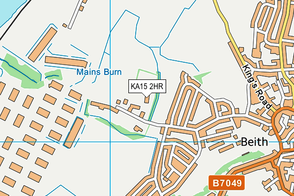 KA15 2HR map - OS VectorMap District (Ordnance Survey)