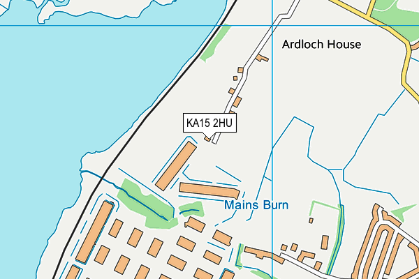 KA15 2HU map - OS VectorMap District (Ordnance Survey)