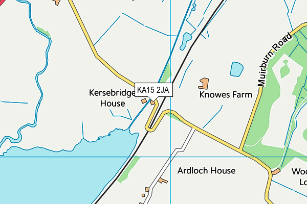 KA15 2JA map - OS VectorMap District (Ordnance Survey)