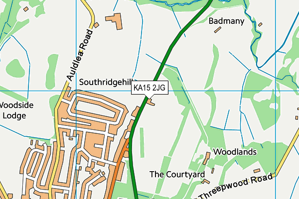 KA15 2JG map - OS VectorMap District (Ordnance Survey)