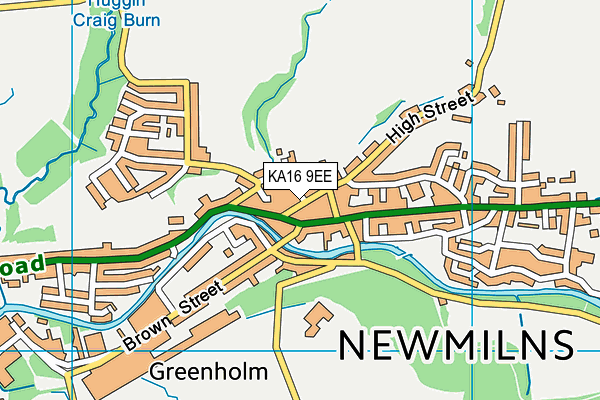 KA16 9EE map - OS VectorMap District (Ordnance Survey)