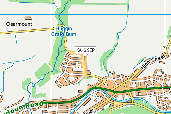 KA16 9EP map - OS VectorMap District (Ordnance Survey)