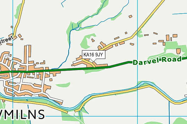 KA16 9JY map - OS VectorMap District (Ordnance Survey)