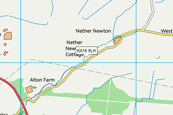 KA16 9LH map - OS VectorMap District (Ordnance Survey)