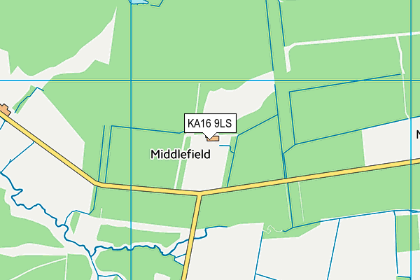 KA16 9LS map - OS VectorMap District (Ordnance Survey)