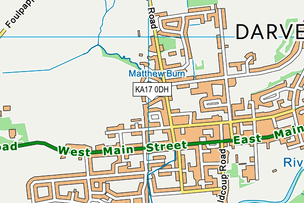 KA17 0DH map - OS VectorMap District (Ordnance Survey)