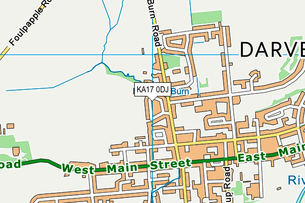 KA17 0DJ map - OS VectorMap District (Ordnance Survey)