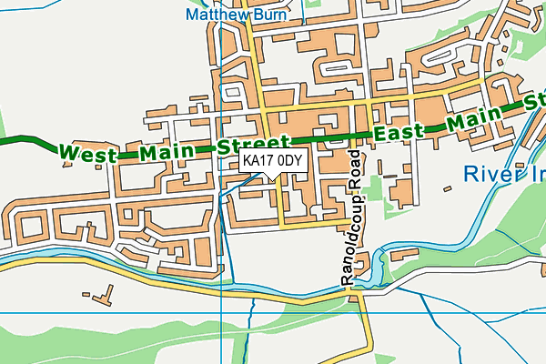 KA17 0DY map - OS VectorMap District (Ordnance Survey)