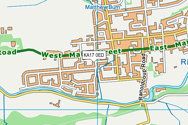 KA17 0ED map - OS VectorMap District (Ordnance Survey)
