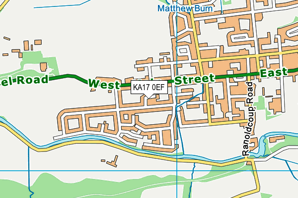 KA17 0EF map - OS VectorMap District (Ordnance Survey)