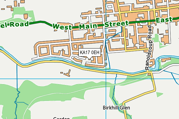 KA17 0EH map - OS VectorMap District (Ordnance Survey)