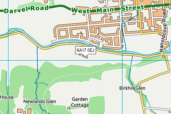 KA17 0EJ map - OS VectorMap District (Ordnance Survey)