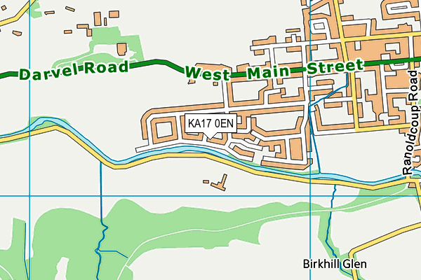 KA17 0EN map - OS VectorMap District (Ordnance Survey)