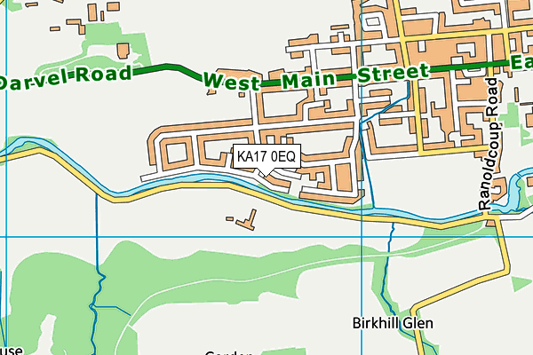 KA17 0EQ map - OS VectorMap District (Ordnance Survey)