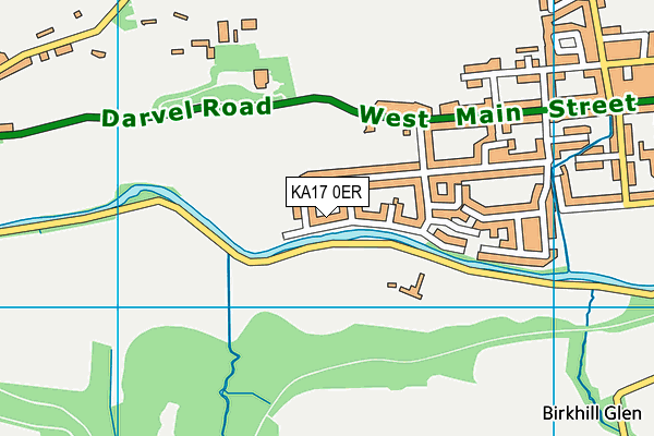 KA17 0ER map - OS VectorMap District (Ordnance Survey)